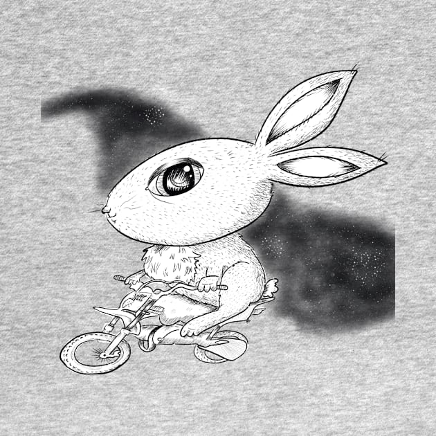 Motorbike Bunny by Mooseberry1